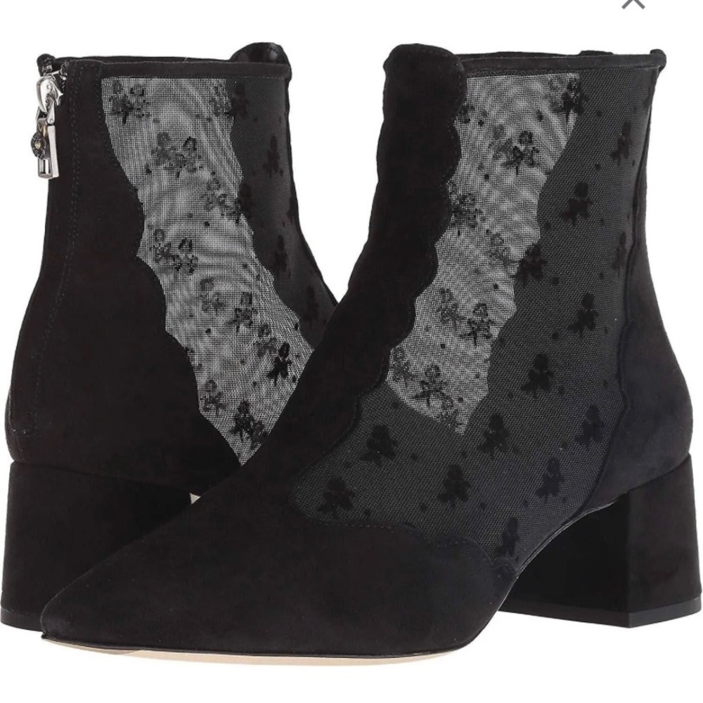 Coach Skyler Ankle Bootie with Tea Rose Mesh size 5